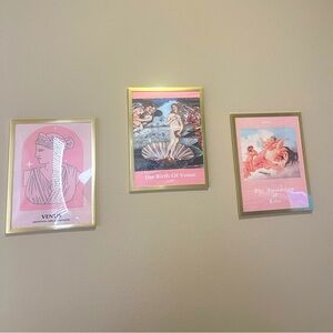 SOLD- greek goddess canvas art prints (4) - frames not included